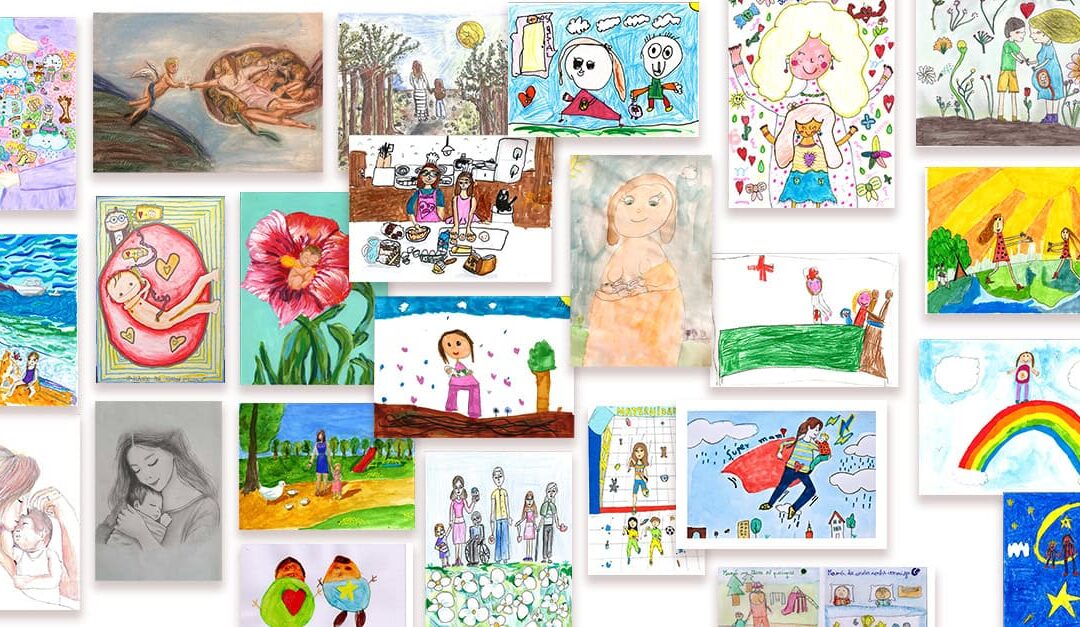 Finalistas del XI Concurso Infantil y Juvenil de Dibujo sobre la Maternidad de la Fundación Rafael Bernabeu