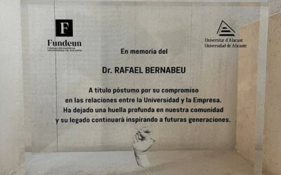 Homenaje de la Universidad de Alicante y FUNDEUN al Dr. Rafael Bernabeu